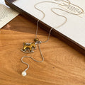 Flocked Horse Pendant Long Necklaces - 3 Styles Polished Decorative Design view 8