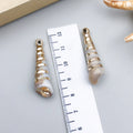 Gold Edge Acrylic Shell Charm Pendant for DIY Necklace Bracelet Earring Jewelry