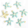 Enamel-Look Gold Silver Starfish Alloy Charms in 12 Styles view 8