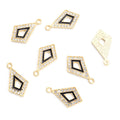 Crystal Diamond Outline Jewelry Components For DIY Earrings And Bracelets Charms view 4