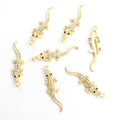 Crystal Alligator Charms in Gold Tone and Silver Tone view 6