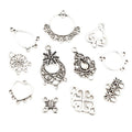Antique Silver Ornate Multi Loop Jewelry Connectors view 5