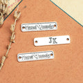 Handmade Word Connector Bars in Four Vintage Finishes view 2
