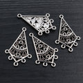 Antique Silver Multi Loop Chandelier Earring Connectors view 3
