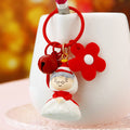 Christmas Figure Keychains in Ten Santa Reindeer and Snowman Designs view 3