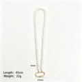 Pearl Look Bead Necklaces In Three Sizes With Heart Or Oval Clasps view 9