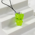 Glow Green Alien, Duck and Cat Phone Strap Charms in Four Designs view 3