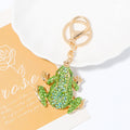 Rhinestone Frog Keychain Lobster Clasp Seven Color Options view 8