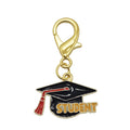 Enamel Student Graduation Cap Clasp Charm Two Tassels view 6