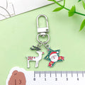 Christmas Charm Keychains Featuring Silver Heart Across 41 Pictured Variations view 3