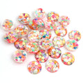 Round Floral Resin Cabochons in Eleven Pastel Color Options view 12