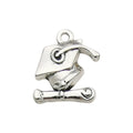Antique Silver Graduation Theme and Graduation Cap Metal Charms with 27 Listed Options view 9