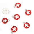 Enamel-Look Gold Silver Cross Alloy Charms in 16 Styles view 9