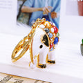Jeweled Elephant and Auspicious Charm Keychains in Forty-One Designs view 3
