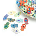 Enamel-Look Silver Gold Evil Eye Alloy Charms in 10 Styles view 1