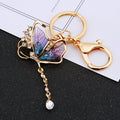 Jeweled Fairy Butterfly Keychains in Green Red Purple and Assorted Colors view 8