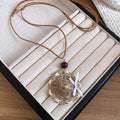 Brown Cord Woven Pendant Necklaces in Six Designs for Layered Everyday Styling view 8