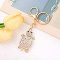 Rhinestone Turtle Keychain Metal Sea Tortoise Bag Charm view 4