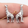 21x9mm 1.5g Antique Silver Zinc Alloy Giraffe Hole Beads for DIY Bracelet Jewelry Making