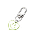 Colorful Heart Smiley Face Clip Keychains in Four Colors view 5