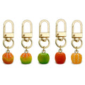 Citrus Fruit Charm Keychains in 8 Pictured Variations for Bags and Keys view 1