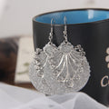 Forty-Two Gold Silver and Black Geometric Dangle Earrings view 2