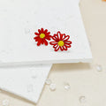 Matte Daisy Flower Stud Earrings Yellow Center 6 Colors view 2
