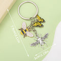 Bee and Honeycomb Charm Keychains in 24 Pictured Variations for Bags and Keys view 9