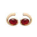 Gold Resin Oval Curl Stud Earrings Collar Necklaces 6 Styles view 5