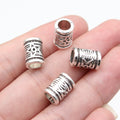 11.5x8x8mm 1.9g Antique Silver Zinc Alloy Star Round Large Hole Spacer Beads for Bracelet Necklace DIY