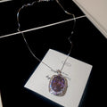 Purple Crystal Halo Jewelry Separates Decorative Jewelry view 7