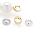 Double Hole Metal Connector Rings in Two Sizes and Three Finishes view 3