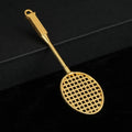 Metal Badminton Racket and Shuttlecock Charms Four Finishes Eight Styles view 3