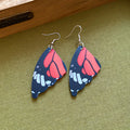 Colorful Butterfly Wing Dangle Hook Earrings Jewelry view 6