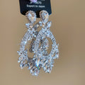 Ornate Crystal Teardrop Dangle Stud Earrings in Three Styles view 8