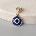 Mini Gold Tone Evil Eye Lobster-Clasp Charms in Six Colors view 11
