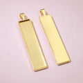 Long Narrow Rectangular Pendant Trays in Four Metal Tones view 4
