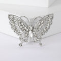 Crystal Butterfly Brooch in Five Metallic Colorways view 7