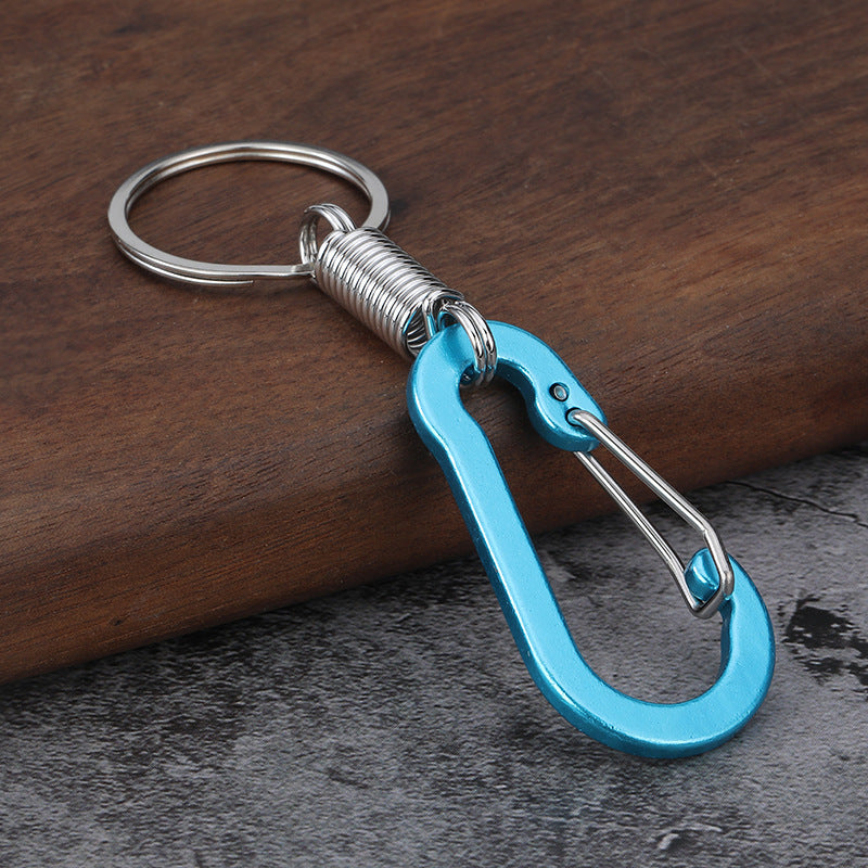 Carabiner Spring Ring Metal Keychain Men's Waist Clip Bag Hook