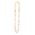 Marbled 12mm Round Bead Necklace With Six Colorways view 5