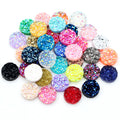Round Druzy Cabochons with Sparkling Textured Tops in Ninety Options view 11
