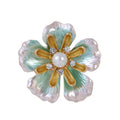 Flower Enamel Two Designs Metal Brooch Pin for Jackets and Lapels view 6