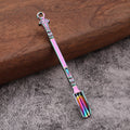 Ornate Metal Mini Scoop Pendant Charm In Six Color Finishes view 6