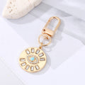 Gold Tone Enamel and Crystal Heart Evil Eye Clip Keychains view 4