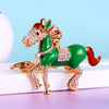 Green Galloping-Horse