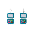 Glitter Eyeshadow Palette Mirror Drop Earrings Two Colors view 5