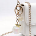White-Led Six-Color Iridescent Apple Double Ring Keychain Collection view 1