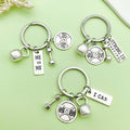 Fitness Charm Keychains Featuring Heart Across 17 Pictured Variations view 3