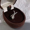 Silver Tone Clear Stone Swan Shape Open Adjustable Ring For Women view 4