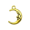 Matte Gold-Tone Sun and Moon Metal Charms with 29 Listed Options view 10